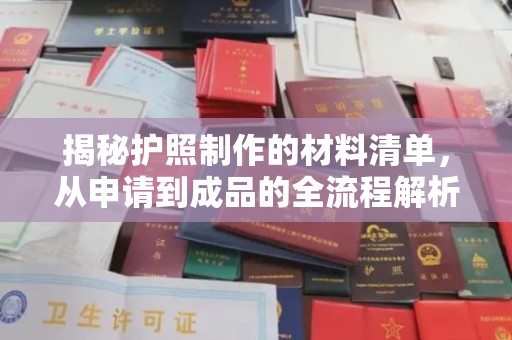 龙文揭秘护照制作的材料清单，从申请到成品的全流程解析